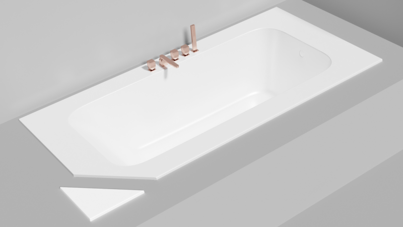 Ванна из искусственного камня Salini Orlanda Plus S-Stone 102024MRF 190x100см RAL полностью