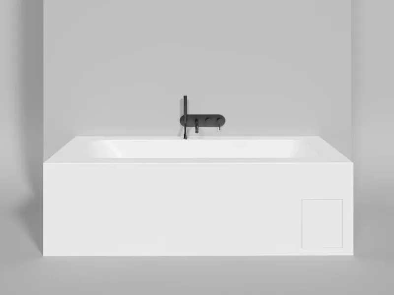 Ванна из искусственного камня Salini Orlanda Plus Kit S-Sense 102114MH 190x100см RAL снаружи