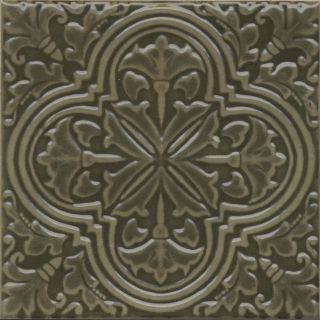 Плитка Kerama Marazzi KMD3STA003BN Декор Фес зелёный тёмный глянцевый 15x15x0,77