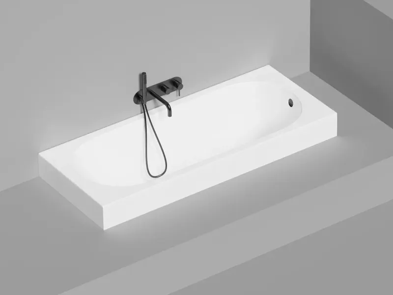 Ванна из искусственного камня Salini Ornella S-Sense 102313MRF 170x70см RAL полностью