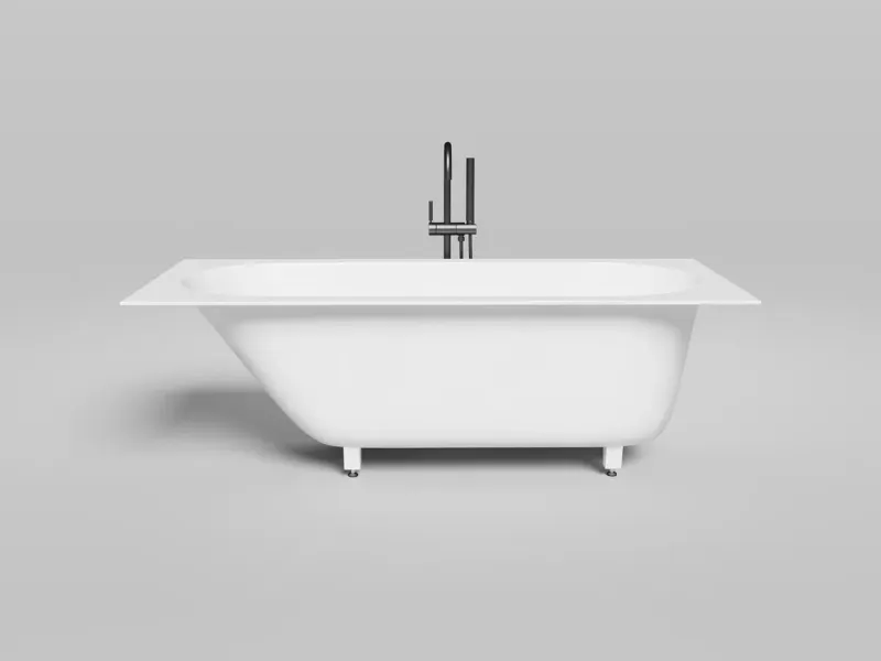 Ванна из искусственного камня Salini Ornella S-Sense 102311G 170x75см белый глянцевый