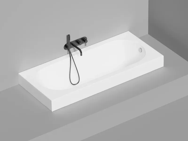 Ванна из искусственного камня Salini Ornella S-Sense 102311M 170x75см белый матовый