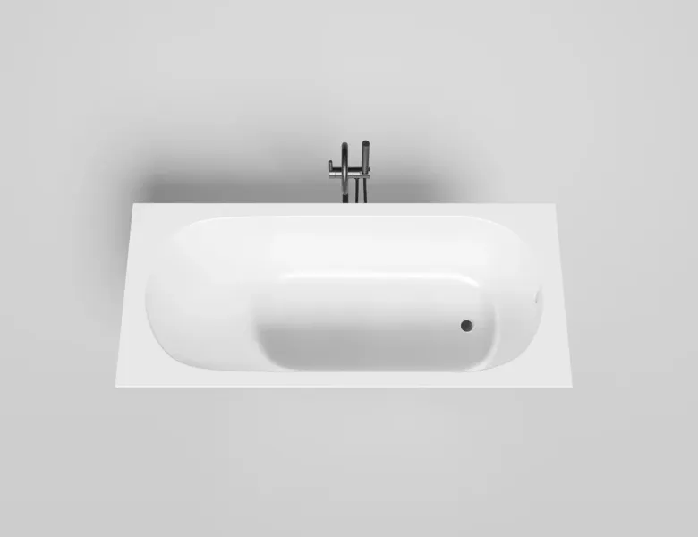 Ванна из искусственного камня Salini Ornella S-Sense 102311G 170x75см белый глянцевый