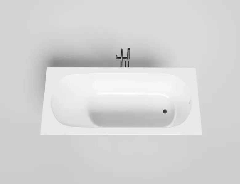 Ванна из искусственного камня Salini Ornella S-Stone 102322MRH 180x80см RAL снаружи