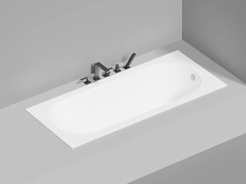 Ванна из искусственного камня Salini Ornella S-Stone 102322MRH 180x80см RAL снаружи