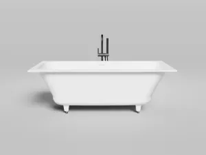 Ванна из искусственного камня Salini Orlanda Axis Kit S-Sense 103313MRH 170x75см RAL снаружи