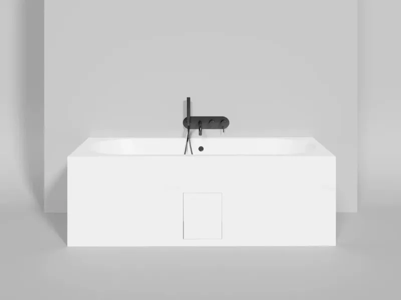 Ванна из искусственного камня Salini Ornella Axis S-Sense 103413GRF 170x75см RAL полностью