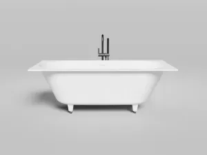 Ванна из искусственного камня Salini Ornella Axis Kit S-Sense 103513GRH 170x75см RAL снаружи