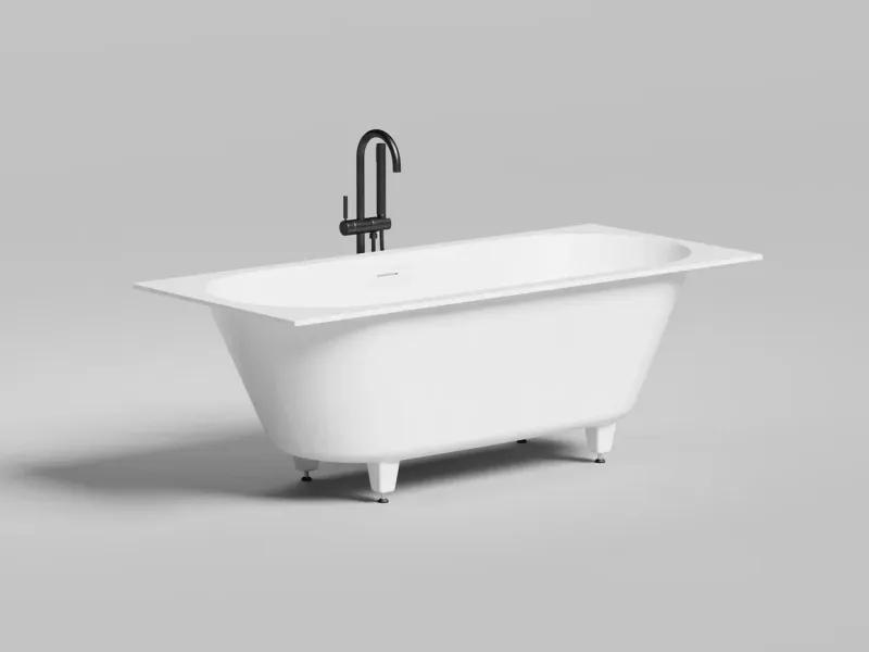 Ванна из искусственного камня Salini Ornella Axis Kit S-Stone 103523MRF 170x75см RAL полностью