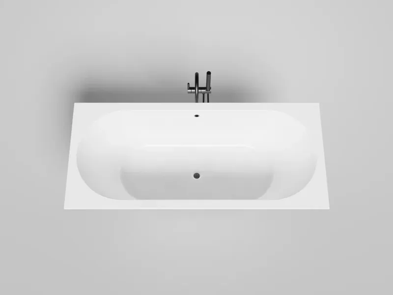 Ванна из искусственного камня Salini Ornella Axis S-Sense 103413GRF 170x75см RAL полностью