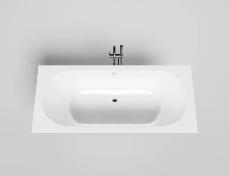 Ванна из искусственного камня Salini Ornella Axis S-Sense 103411MRF 180x80см RAL полностью