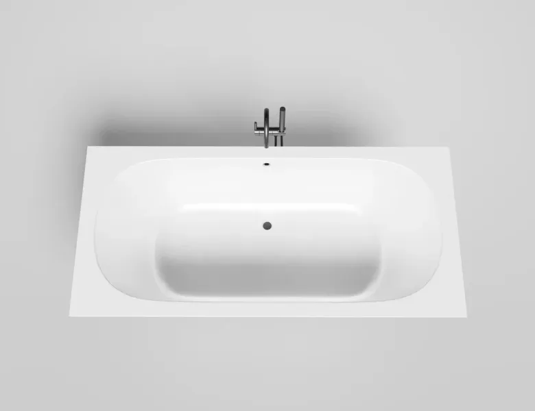 Ванна из искусственного камня Salini Ornella Axis S-Stone 103422MRH 190x90см RAL снаружи