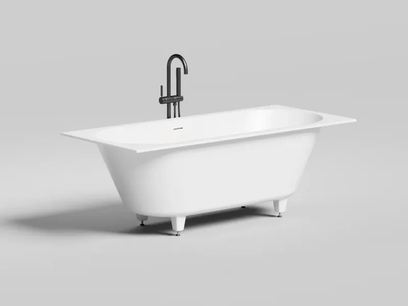 Ванна из искусственного камня Salini Ornella Axis Kit S-Sense 103511MRF 180x80см RAL полностью