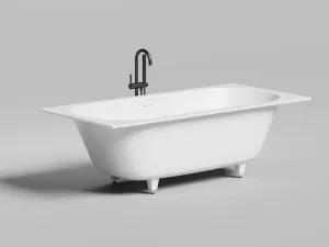 Ванна из искусственного камня Salini Ornella Axis Kit S-Stone 103522MRF 190x90см RAL полностью