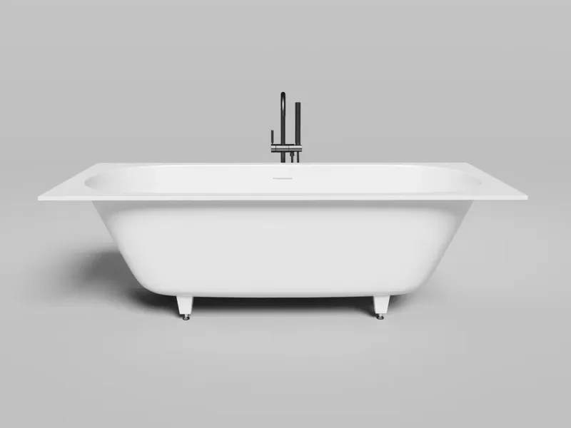 Ванна из искусственного камня Salini Ornella Axis Kit S-Sense 103512M 190x90см белый матовый