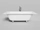 Ванна из искусственного камня Salini Ornella Axis Kit S-Sense 103512M 190x90см белый матовый