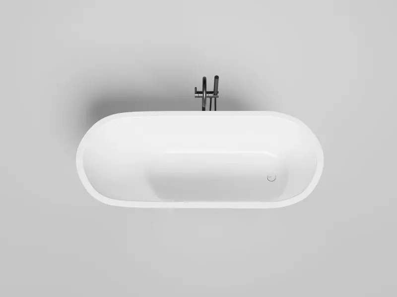 Ванна из искусственного камня Salini Ornella Kit S-Sense 102413G 170x70см белый глянцевый