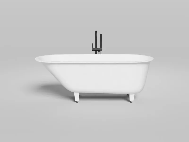 Ванна из искусственного камня Salini Ornella Kit S-Sense 102413M 170x70см белый матовый