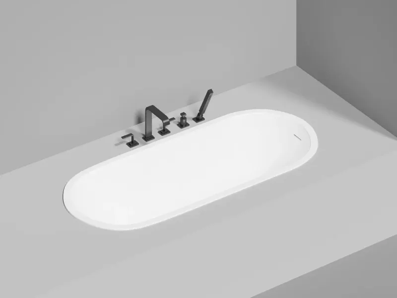 Ванна из искусственного камня Salini Ornella Kit S-Stone 102423M 170x70см белый матовый