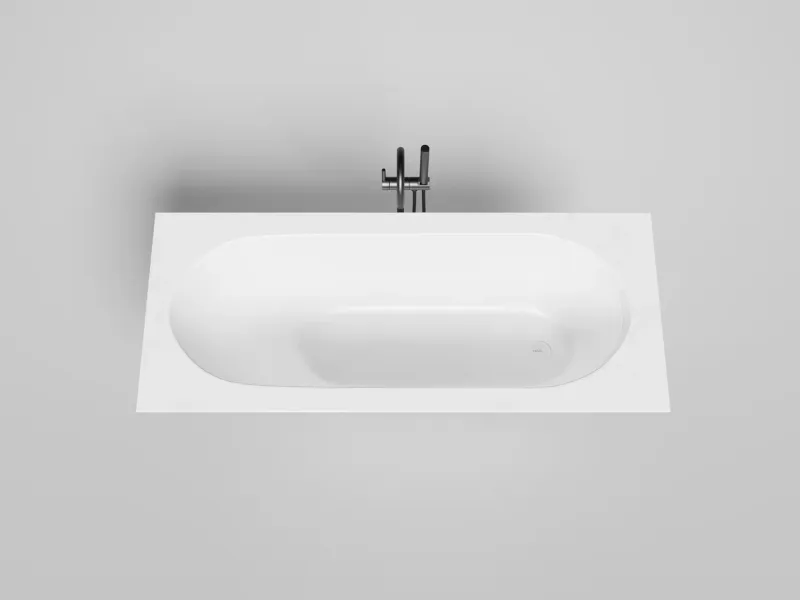Ванна из искусственного камня Salini Ornella Kit S-Sense 102413GRH 170x70см RAL снаружи