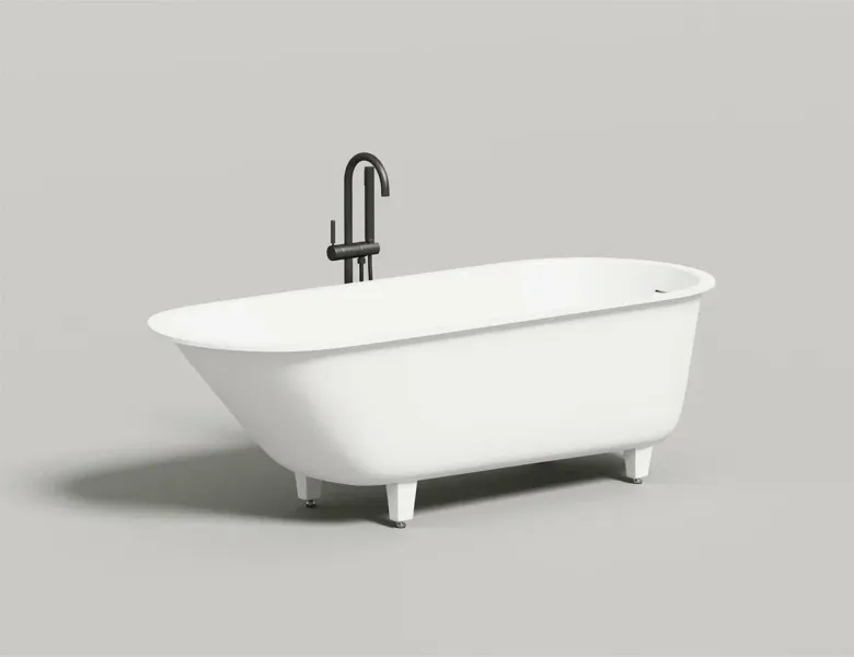 Ванна из искусственного камня Salini Ornella Kit S-Sense 102413G 170x70см белый глянцевый