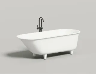 Ванна из искусственного камня Salini Ornella Kit S-Stone 102423M 170x70см белый матовый Ванна из искусственного камня Salini Ornella Kit S-Stone 102423M 170x70см белый матовый