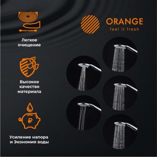 Душевой гарнитур Orange О-шауэр OS801cr хром