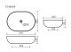 Раковина Ceramicanova Элемент (Element) CN6064 61 см белый