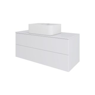 Тумба с раковиной Orange Отто Ot-100TuMDF+B02-460W 100 см белый глянец