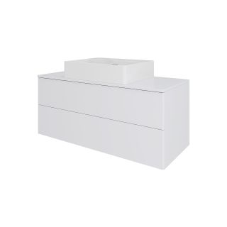 Тумба с раковиной Orange Отто Ot-100TuMDF+B04-500W 100 см белый глянец