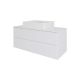 Тумба с раковиной Orange Отто Ot-100TuMDF+B04-500W 100 см белый глянец
