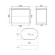 Тумба с раковиной Orange Отто Ot-100TuMDF+B04-600W 100 см белый глянец