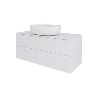 Тумба с раковиной Orange Отто Ot-100TuMDF+B05-520W 100 см белый глянец
