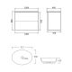 Тумба с раковиной Orange Отто Ot-100TuMDF+B05-520W 100 см белый глянец