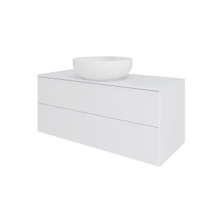 Тумба с раковиной Orange Отто Ot-100TuMDF+B07-420W 100 см белый глянец