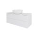 Тумба с раковиной Orange Отто Ot-100TuMDF+B07-420W 100 см белый глянец