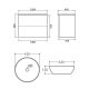 Тумба с раковиной Orange Отто Ot-100TuMDF+B07-420W 100 см белый глянец