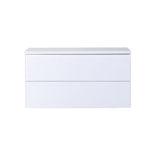 Тумба с раковиной Orange Отто Ot-100TuMDF+B07-500W 100 см белый глянец