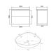 Тумба с раковиной Orange Отто Ot-100TuMDF+B07-500W 100 см белый глянец