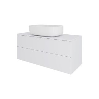 Тумба с раковиной Orange Отто Ot-100TuMDF+B07-540W 100 см белый глянец