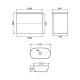 Тумба с раковиной Orange Отто Ot-100TuMDF+B07-540W 100 см белый глянец