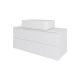 Тумба с раковиной Orange Отто Ot-100TuMDF+B07-600W 100 см белый глянец