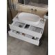 Тумба с раковиной Orange Отто Ot-100TuMDF+B07-675W 100 см белый глянец