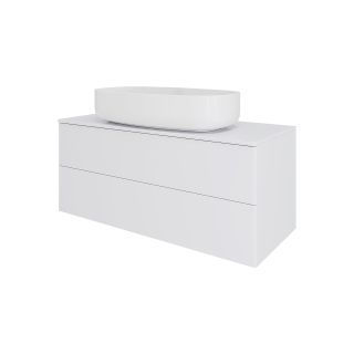 Тумба с раковиной Orange Отто Ot-100TuMDF+B07-675W 100 см белый глянец