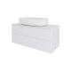 Тумба с раковиной Orange Отто Ot-100TuMDF+B07-675W 100 см белый глянец