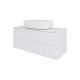 Тумба с раковиной Orange Отто Ot-100TuMDF+B08-600W 100 см белый глянец