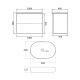 Тумба с раковиной Orange Отто Ot-100TuMDF+B08-600W 100 см белый глянец