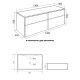 Тумба с раковиной Orange Отто Ot-130TuMDF+B01-475MB 130 см белый глянец/чёрный матовый