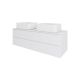 Тумба с раковиной Orange Отто Ot-130TuMDF+B02-460W 130 см белый глянец