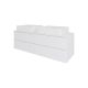Тумба с раковиной Orange Отто Ot-130TuMDF+B04-500W 130 см белый глянец